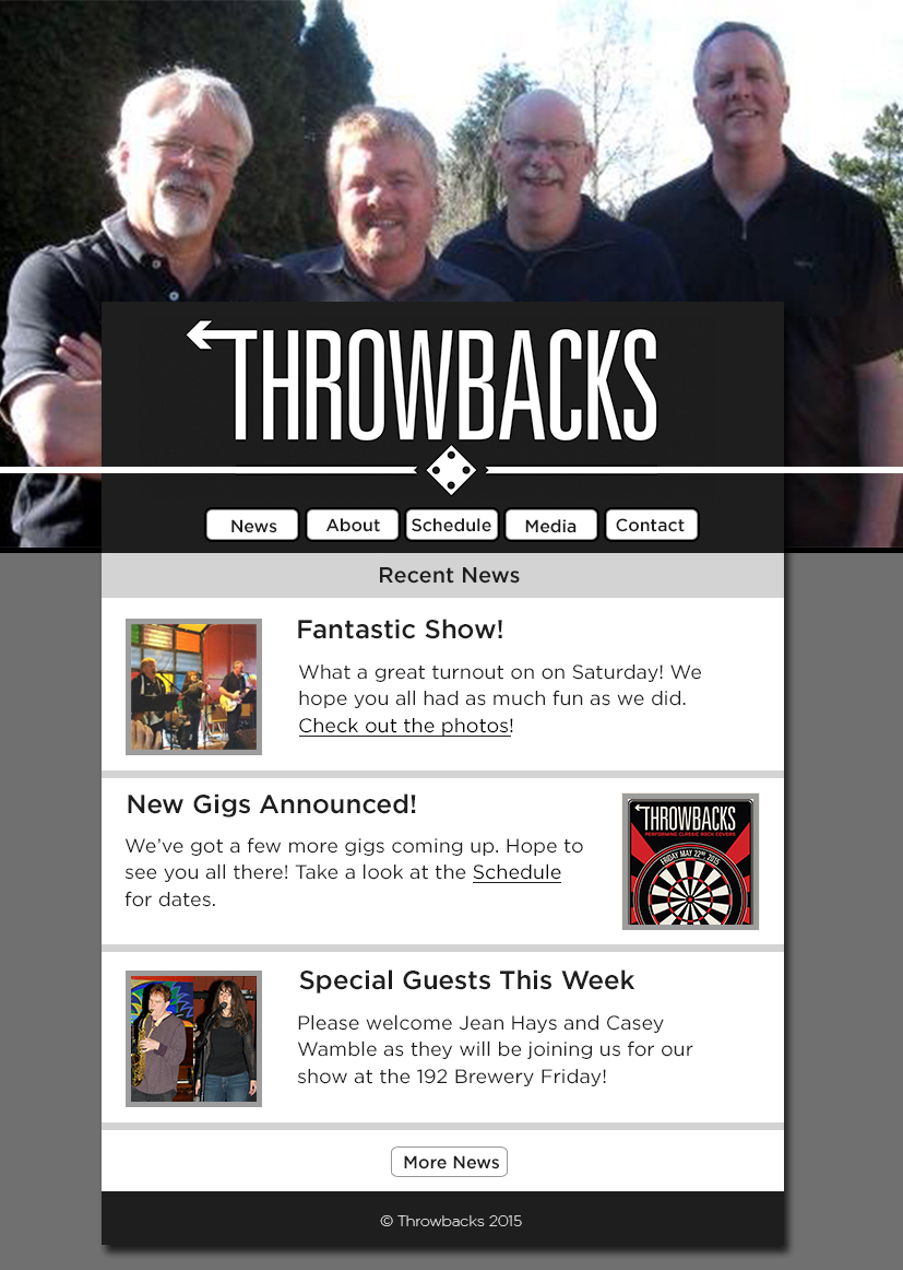 Throwbacks Website