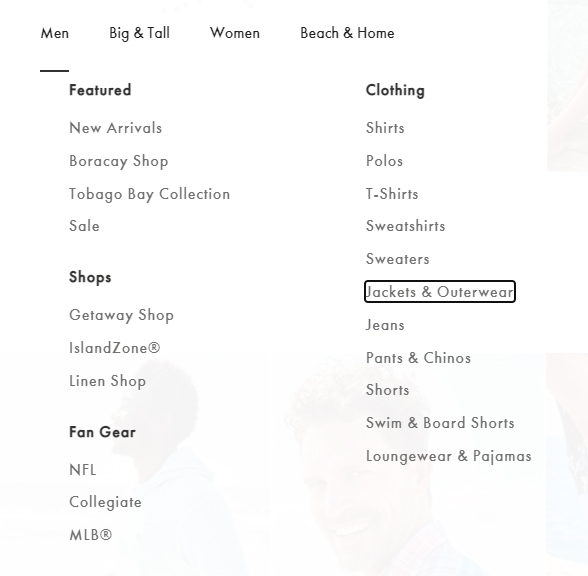 Keyboard control highlighting in navigation